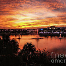 Sunset Oct 2011 Palm Beach Gardens FL by Ginette Callaway