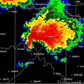 Supercell With Hook Echo, Radar by Science Source