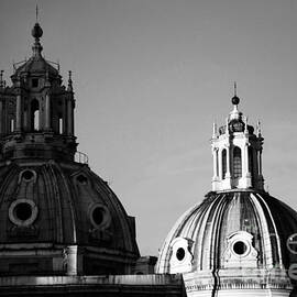 Italy, Rome - The twin domes of S. Maria di Loreto and SS. Nome di Maria by Fabrizio Troiani