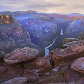 Toroweep Overlook View Of The Colorado by Tim Fitzharris