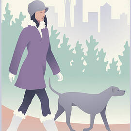 Walking the Dog in Seattle by Mitch Frey