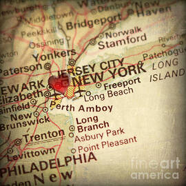 Weathered Antique Map in a Grunge Vintage border with a Heart of by ELITE IMAGE photography By Chad McDermott