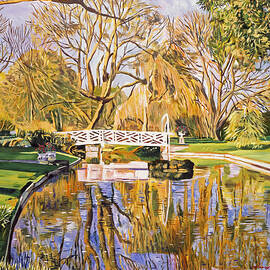  Reflections Of The White Bridge by David Lloyd Glover