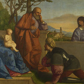 A Warrior Adoring the Infant Christ and the Virgin, by 1531