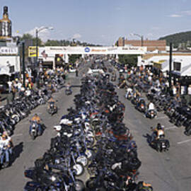 Elevated Panoramic View Of Main Street by Panoramic Images
