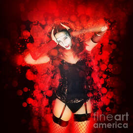 Janet Weiss during a RHPS performance by Ilan Rosen