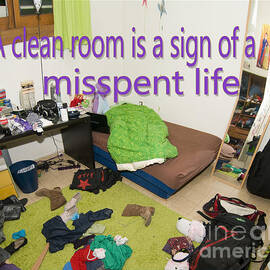 Messy Teenager's bedroom by Humorous Quotes