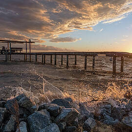 Portersville Bay Sunset by Brad Boland