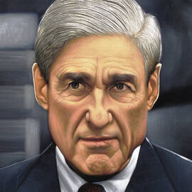 Robert Mueller Portrait , Head Of The Special Counsel Investigation by Zenon Matias Jimenez
