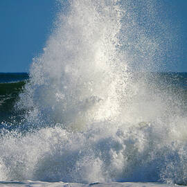 Sky High Surf - Nauset Light Beach by Dianne Cowen Cape Cod Photography