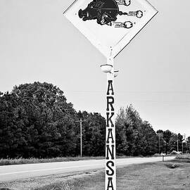 Hog Sign - BW by Scott Pellegrin