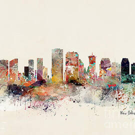 new orleans louisiana skyline by Bri Buckley