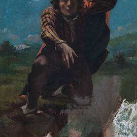 The Man Made Mad with Fear, from 1843-1845 by Gustave Courbet