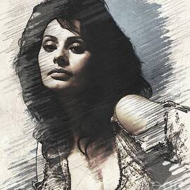 Sophia Loren, Vintage Actress by Esoterica Art Agency