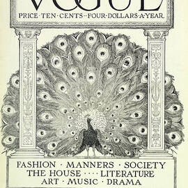 A Vintage Vogue Magazine Cover by Artist Unknown