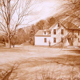 American house to the north of Boston by Maya Bukhina