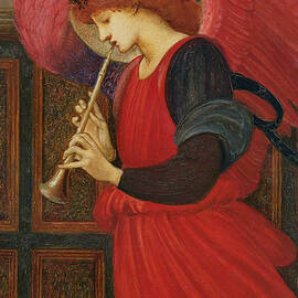 An Angel Playing a Flageolet by Edward Burne-Jones