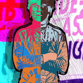 Andy Warhol with Camera - Tribute No. 4 by Serge Averbukh