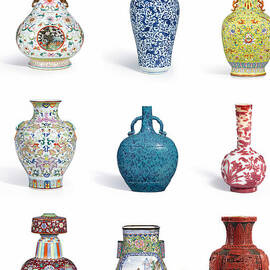 Asian Art Chinese Pottery - Vases by Celestial Images