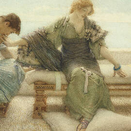 Ask me no more....for at a touch I yield by Lawrence Alma-Tadema