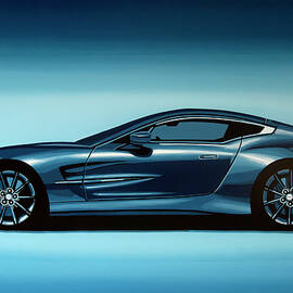 Aston Martin One 77 2009 Painting by Paul Meijering