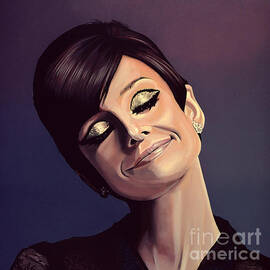 Audrey Hepburn Painting by Paul Meijering