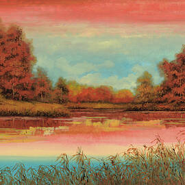 autunno sul lago by Guido Borelli