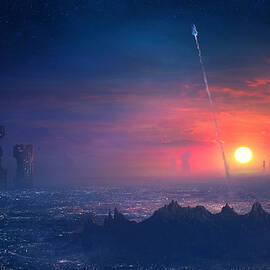 Barcelona Smoke and Neons Montserrat by Guillem H Pongiluppi