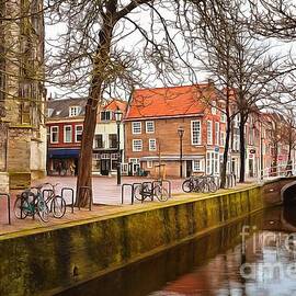 Bikes on the Canal by Eva Lechner