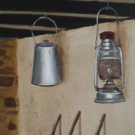 Billy Can and Oil Lamp by Tony Gunning