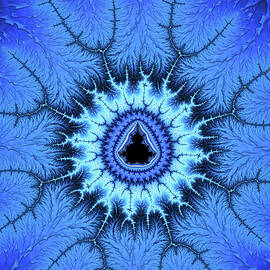 Blue Mandelbrot Fractal relaxing and balanced by Matthias Hauser