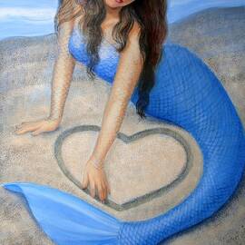 Blue Mermaid's Heart by Sue Halstenberg