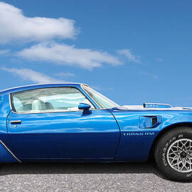 Blue Pontiac Trans Am 1978 by Gill Billington