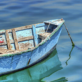 Blue Rowboat at Port San Luis 2