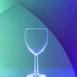Blue Wine Glass by Raven Deem