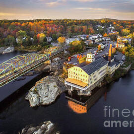 Bowdoin Mill from Above by Benjamin Williamson