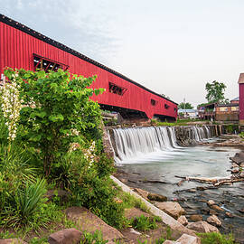Bridgeton Indiana Mill and Covered Bridge by Gregory Ballos
