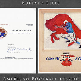 Buffalo Bills 1960-2017 by Big 88 Artworks