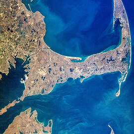Cape Cod and Islands Spring 1997 view from satellite by Matt Suess