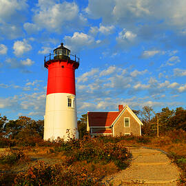 Nauset Lighthouse - North Eastham by Dianne Cowen Cape Cod Photography