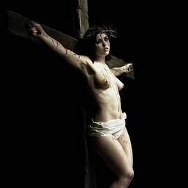 Chiaroscuro crucifix Vb by Ramon Martinez