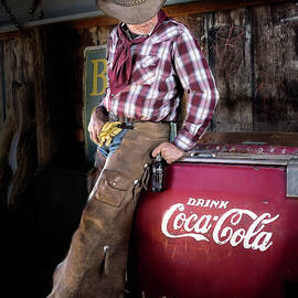 Classic Coca-Cola Cowboy by James Sage