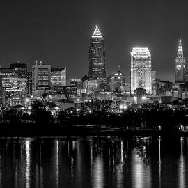 Cleveland Black and White Skyline by Brad Hartig - BTH Photography