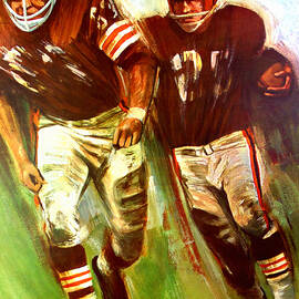 Cleveland Browns 1965 CB Helmet Poster by Big 88 Artworks