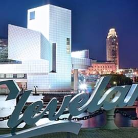 Cleveland Ohio Panoramic Postcard by Frozen in Time Fine Art Photography
