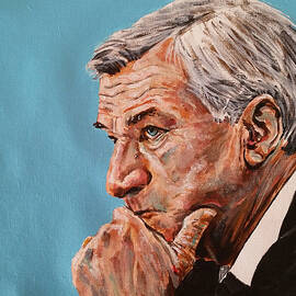 Coach Dean Smith by Joel Tesch