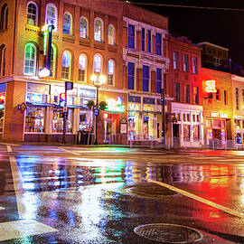Colorful Lights of the Music City - Nashville Tennessee  by Gregory Ballos