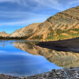 Crypt Lake Panorama by Adam Jewell