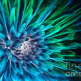 Dahlia Abstract Vibrance by Mary Lou Chmura