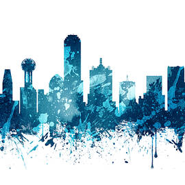 Dallas Texas Skyline 19 by Aged Pixel